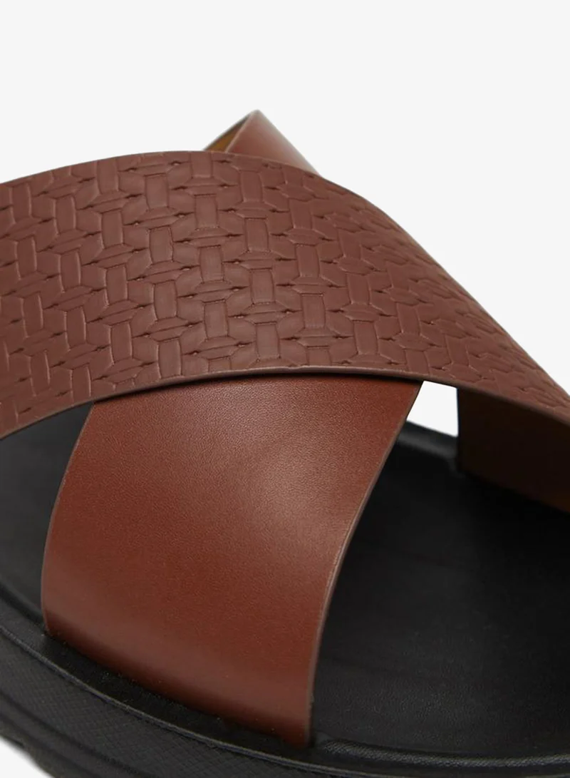 LBL by Shoexpress  Men'S Textured Slip-On Comfort Sandals for Men | Best Price UAE