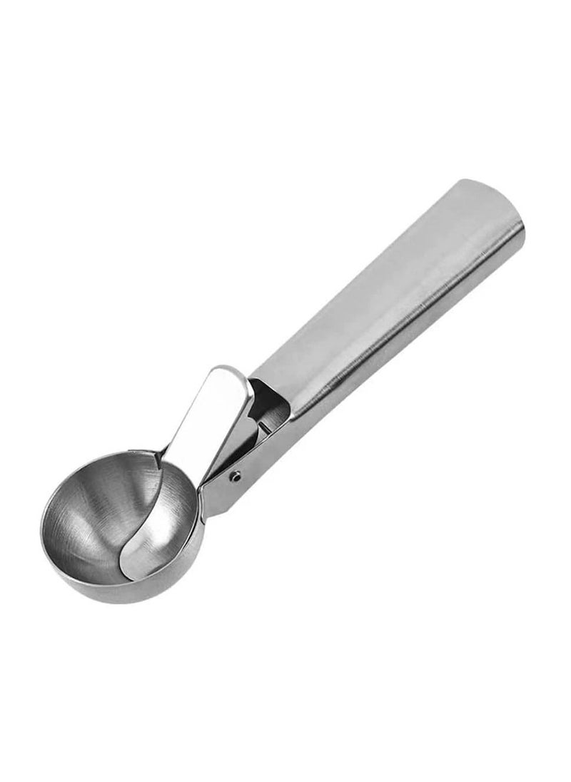 BLOOMING TIME Stainless Steel Ice Cream Scoop with Trigger for Cookies Fruits Baking Digging Spherical Shape Tools  - Image 1