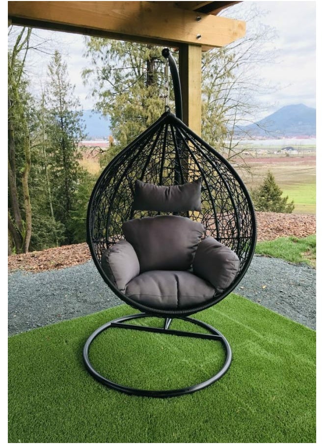 Sampa Rattan Sampa Rattan Solo Swing Chair – Perfect Blend of Style and Comfort for One.  - Image 1