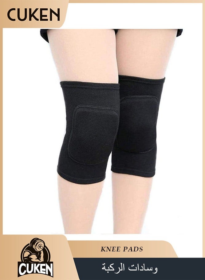 Cuken Soft and Breathable Knee Pads for Volleyball, Dancing, Football, Yoga, Basketball, and Skating - Protective Knee Pads for Adults and Kids - Image 1