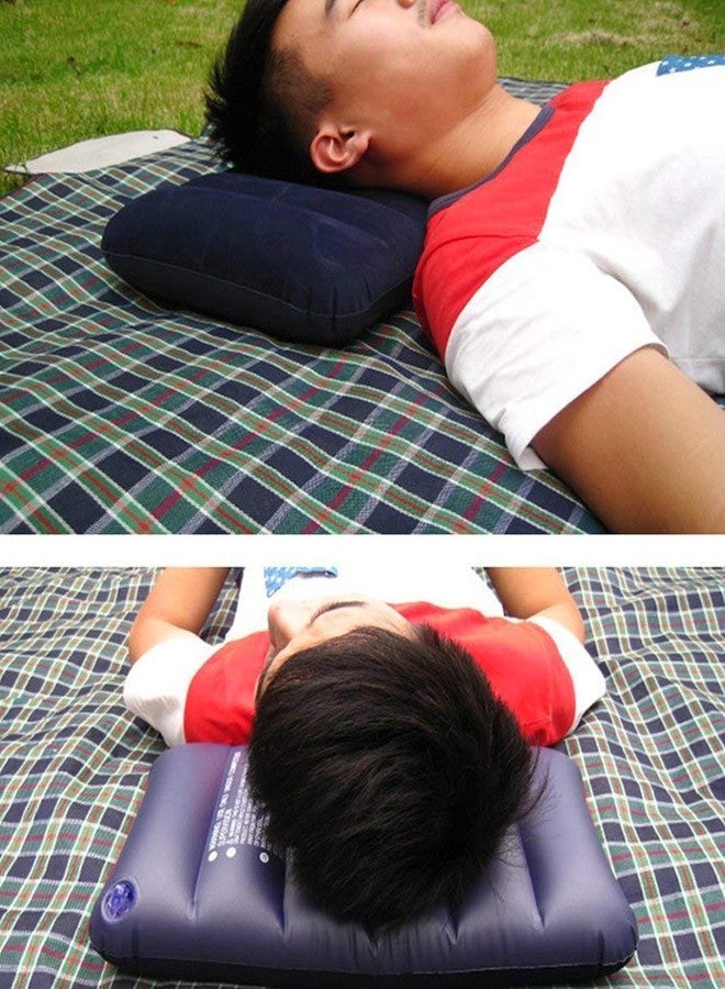 Anugrah Mart Soft Comfortable Air Inflatable Travel Pillow for Family Tour - Pack of 1 - Image 3