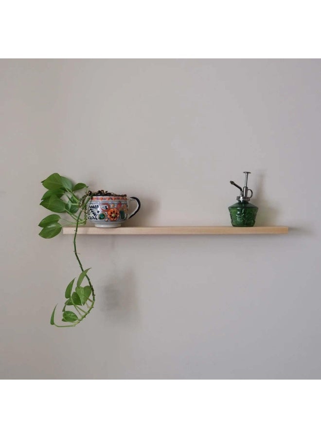 Horoof Home Horoof Home® Solid Wood Floating Shelf – 122 cm Rustic Wall-Mounted Display  - Image 1