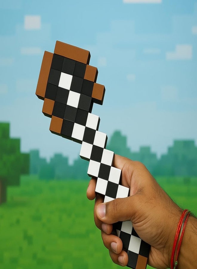 CUBIX3D Pixel Shovel Toy Prop | 3D Printed Gaming Inspired Collectible | Pixelated Desk Decor, Kids Roleplay Accessory & Unique Gift - Image 4