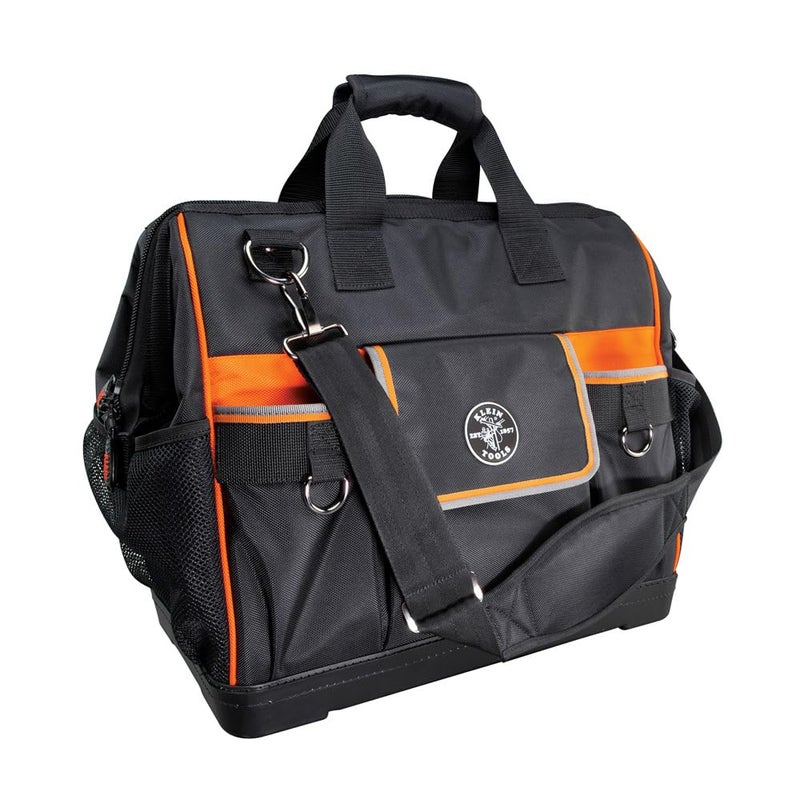 Klein Tools 55469 Tradesman Pro WideOpen Tool Bag Made of 1680 Ballistic Weave with Molded Bottom and Detachable Shoulder Strap - Image 2