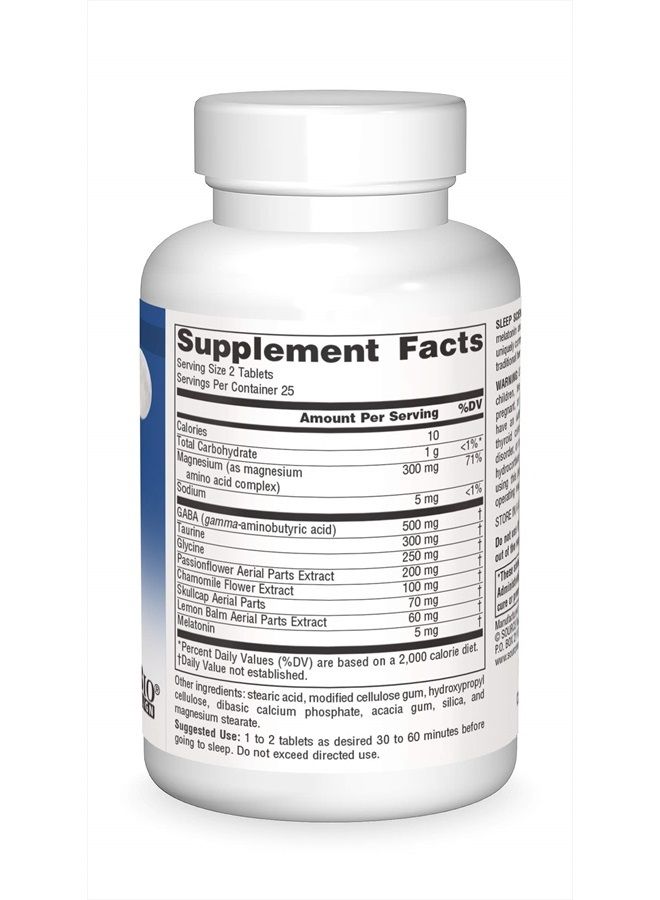 Source Naturals Sleep Science NightRest with Melatonin - 50 Tablets - Image 3