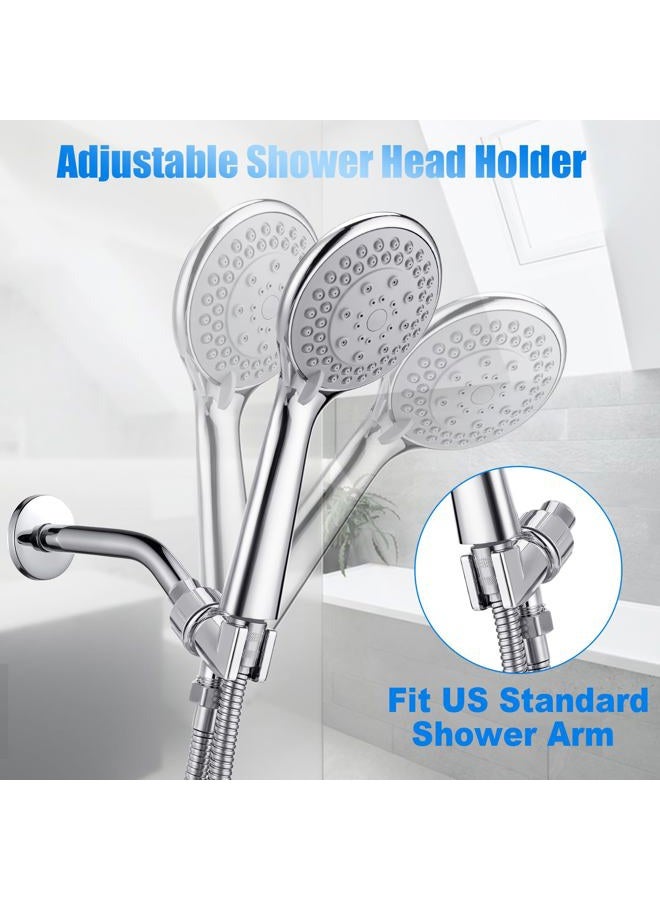 LifHap Detachable Handheld Shower Head with Hose - High pressure 5 Functions Showerheads/Aquacare Hand Held Shower Heads,Extra Long 4.7 ft. Stainless Steel Hose and Holder (B0BJTKZPBR) - Image 4