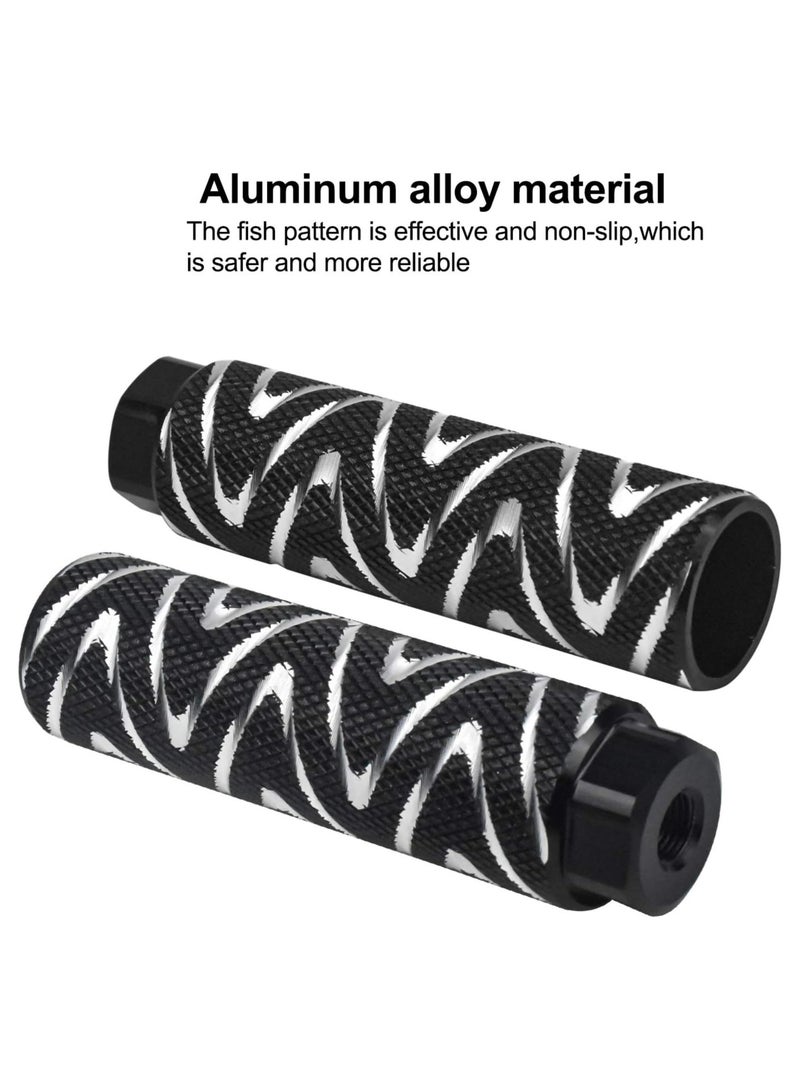 2pcs BMX Bicycle Pegs for Mountain Bikes, Aluminium Alloy Footrests Non-Slip BMX Stunt Pegs BMX Foot Pedal for 3/8 Inch Axles, Bicycle Accessories - Image 2