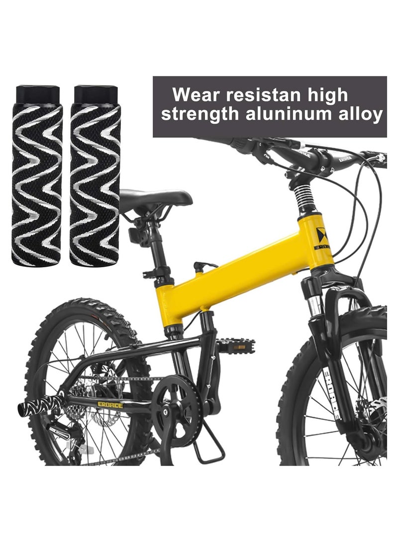 2pcs BMX Bicycle Pegs for Mountain Bikes, Aluminium Alloy Footrests Non-Slip BMX Stunt Pegs BMX Foot Pedal for 3/8 Inch Axles, Bicycle Accessories - Image 5