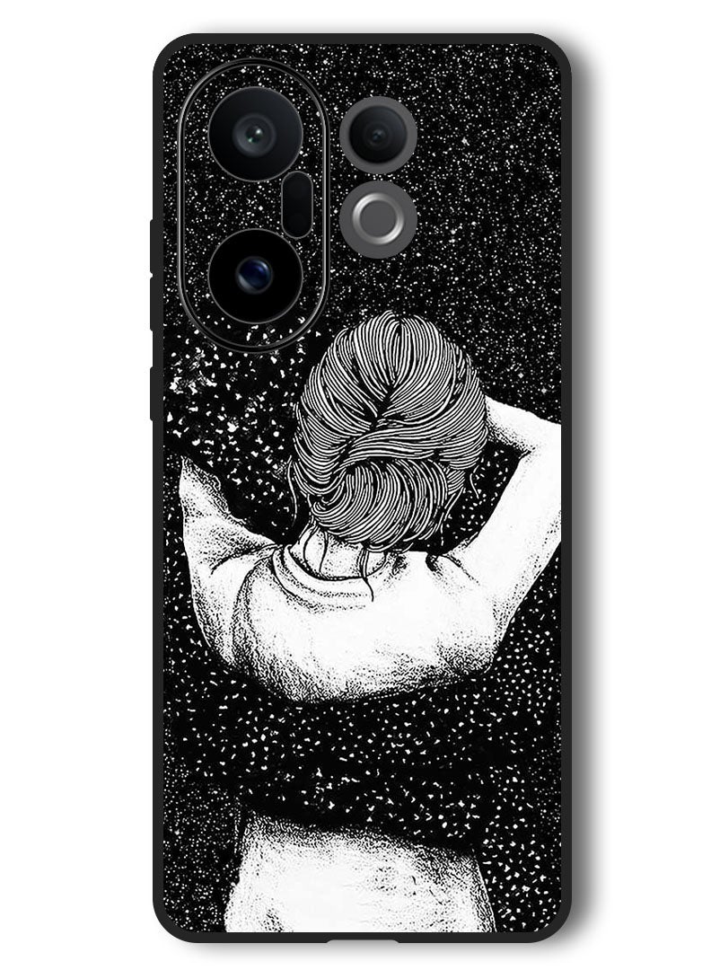 Theodor Case Compatible with Vivo X200 FE 6.31 Inch Protection Shockproof Bumper Cover Night Imagination Of Girl - Image 1