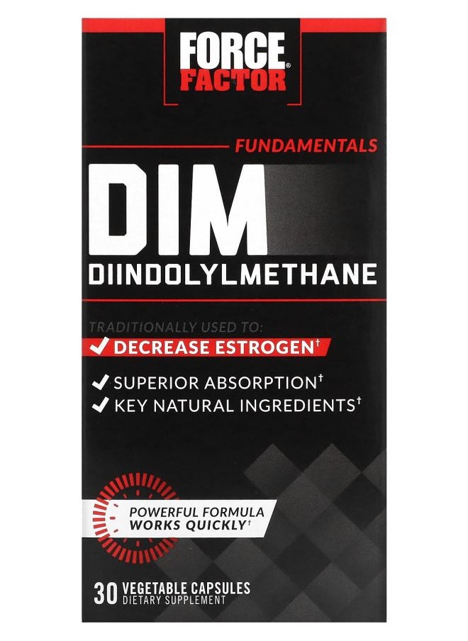 Force Factor - Fundamentals DIM Diindolylmethane 30 Vegetable Capsules - Image 1