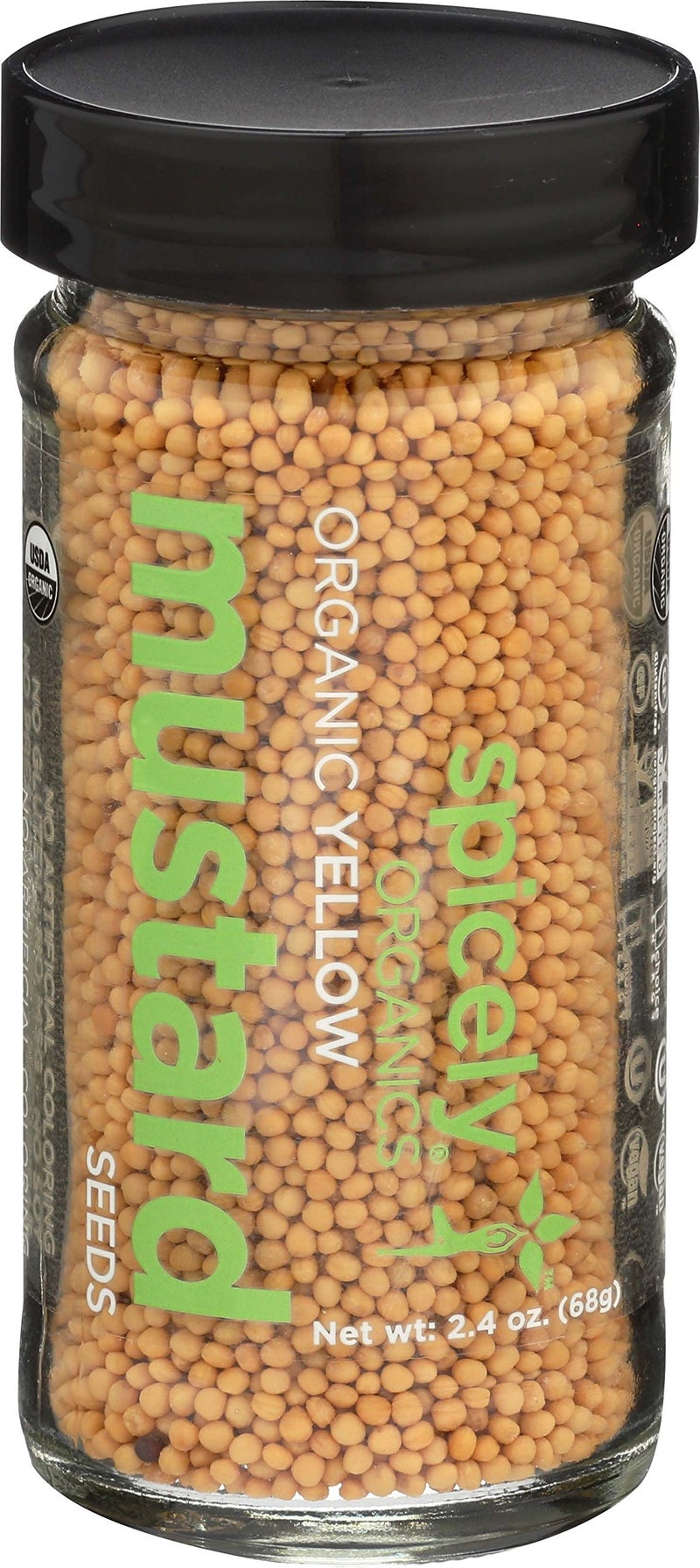 SPICELY Organic Jar Mustard Seed Yellow, 2.4 OZ - Image 1