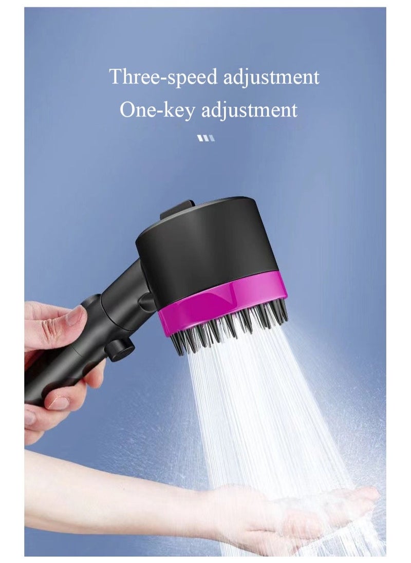 MACAIIROOS Multifunctional Massage Shower - High Pressure 3-Mode Handheld Shower Head, Massage Multifunctional One-Button Adjustment High Pressure Massage Shower Head  - Image 5