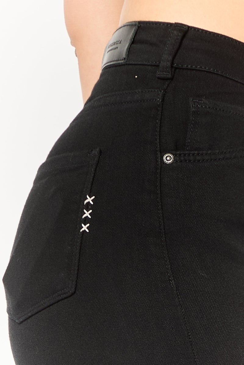 Scotch & Soda Women Skinny Fit Solid Stretchable Jeans, Black - Image 3