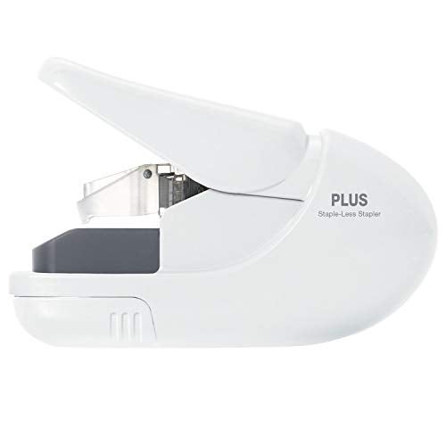 PLUS Paper Clinch Compact Staple-Free Stapler – Ivory White | Fastens up to 5 Sheets, Eco-Friendly, Safe for Kids, Lightweight & Portable for Home, School, or Office - Image 5