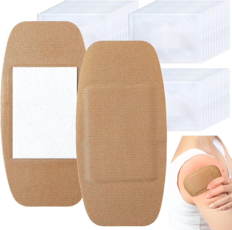 Geiserailie 40 Pcs Extra Large Flexible Adhesive Bandages 6x3 Fabric Bandages with NonStick Pad Latex Free Painless Removal for Wound Care and First Aid - Image 1