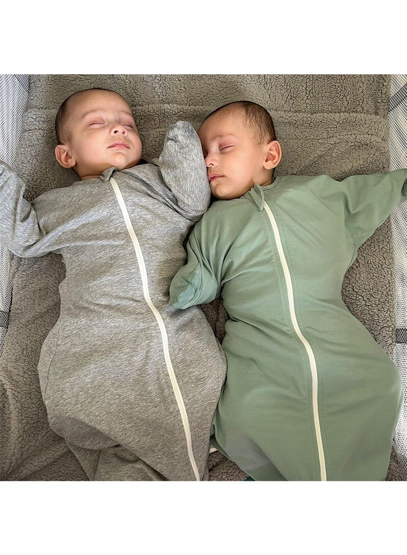 Aikanbo Baby Swaddle Blanket Newborn Swaddling Sleep Sack Infant Wearable Blanket with 2-Way Zipper for 0-3Months - Image 3