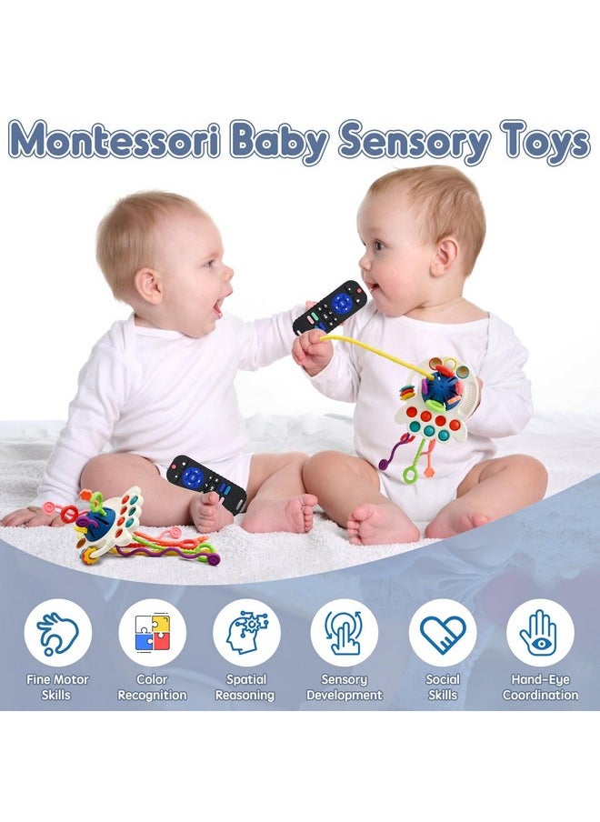 AiTuiTui - Sensory Montessori Baby Teething Toys, Silicone Remote Control Teether Toddler Travel Toys For 3 6 9 18 Months, Educational Learning Toys For Infant Newborn Boy Girl Birthday Gifts - Image 1