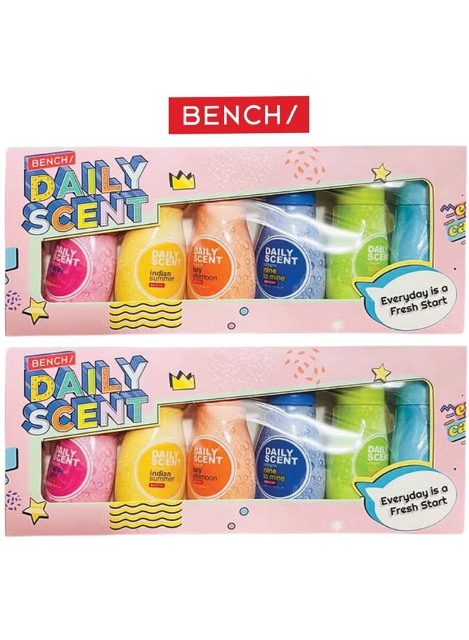 بينش مجموعة العطور اليومية 6 في 1 مكون من قطعتين