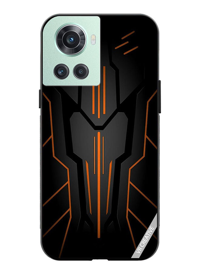 VR CREATIVE غطاء حماية لهاتف OnePlus 10R بتصميم سرك الأسود متعدد الألوان - Image 1