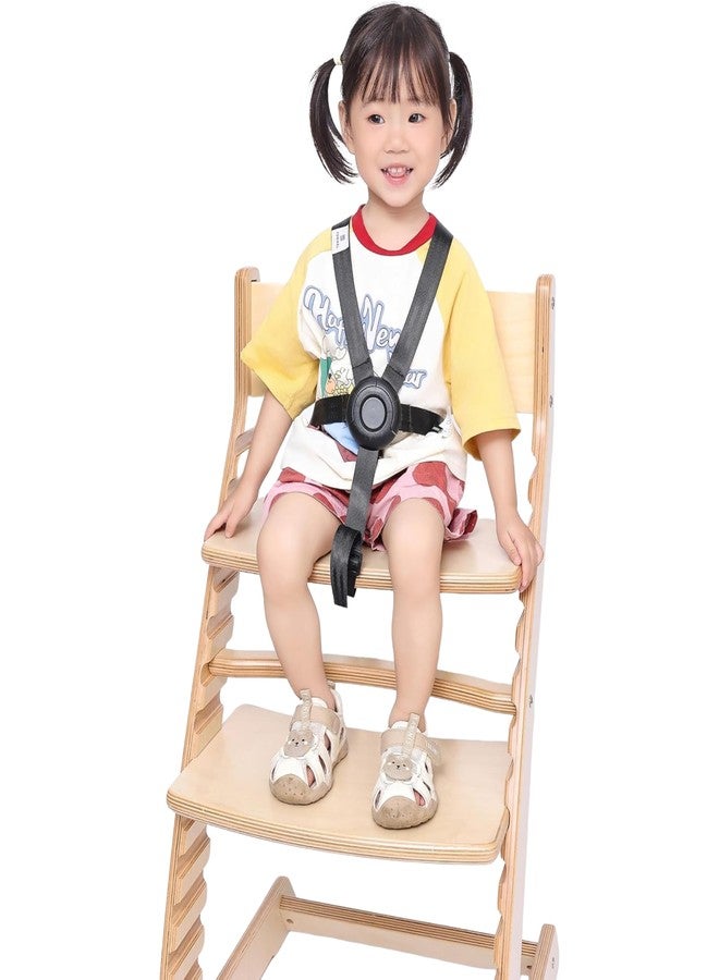 Fornel High Chair Straps, 5 Point Harness Strap for Adjustable Wooden Highchair for Toddlers - Image 2