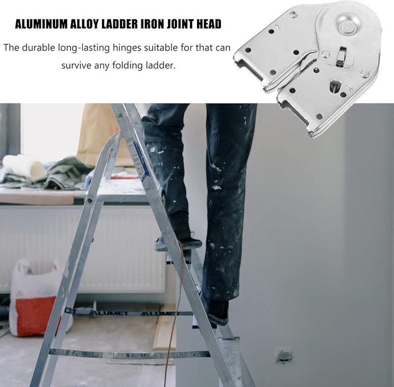 2Pcs Folding Ladder Hinges Replacement Kit for Step Ladders Easy Installation - Image 3