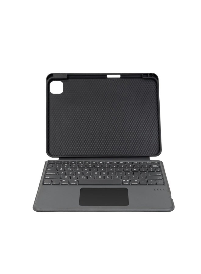 ELTRAZONE Touch Keyboard Case with Trackpad for iPad Pro 11 2024/2025 Magnetic Protective Cover with Backlit Keyboard, Multi-Touch Trackpad, Rechargeable Wireless Keyboard Case Black - Image 3