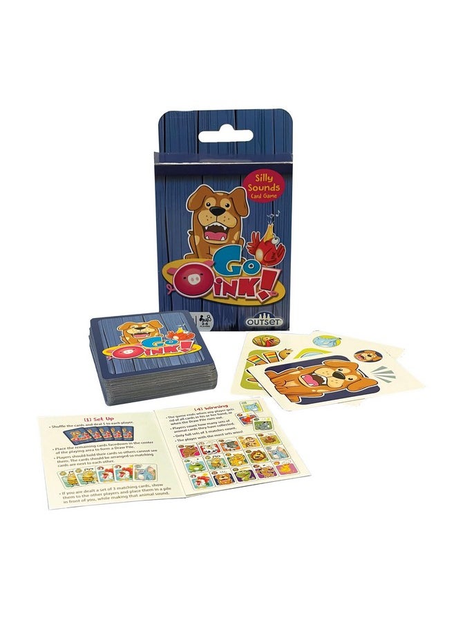 Outset Media Go Oink - The Silly Sounds Card Game for Ages 4+