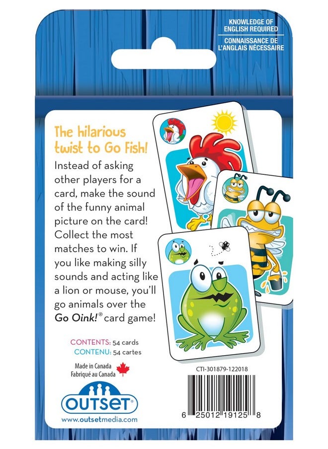 Outset Media Go Oink - The Silly Sounds Card Game for Ages 4+