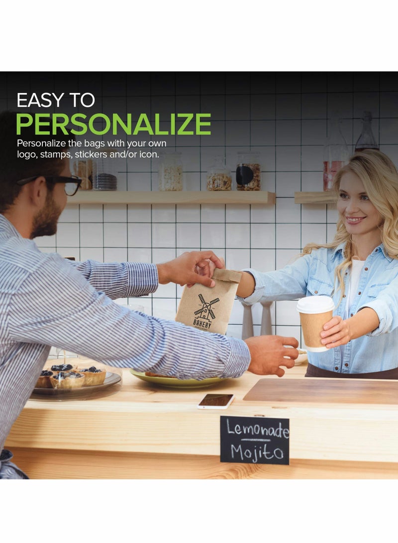 Excefore 50 Pcs Kraft Brown Paper Bags - Image 4