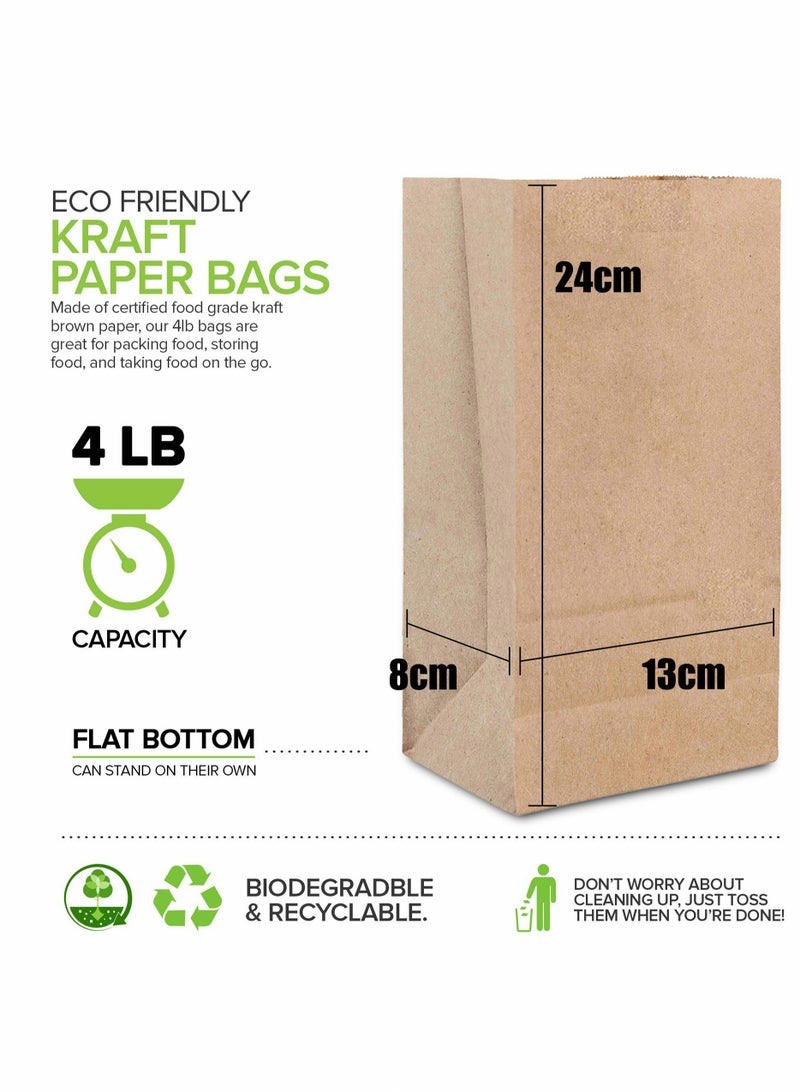 Excefore 50 Pcs Kraft Brown Paper Bags - Image 3