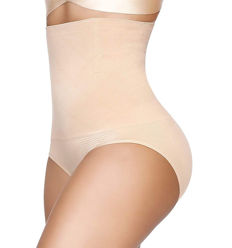 HSR nylon spandex Shapewear For Women Tummy Control High Waisted Body Shaper Shorts Shapewear Cream - Image 1