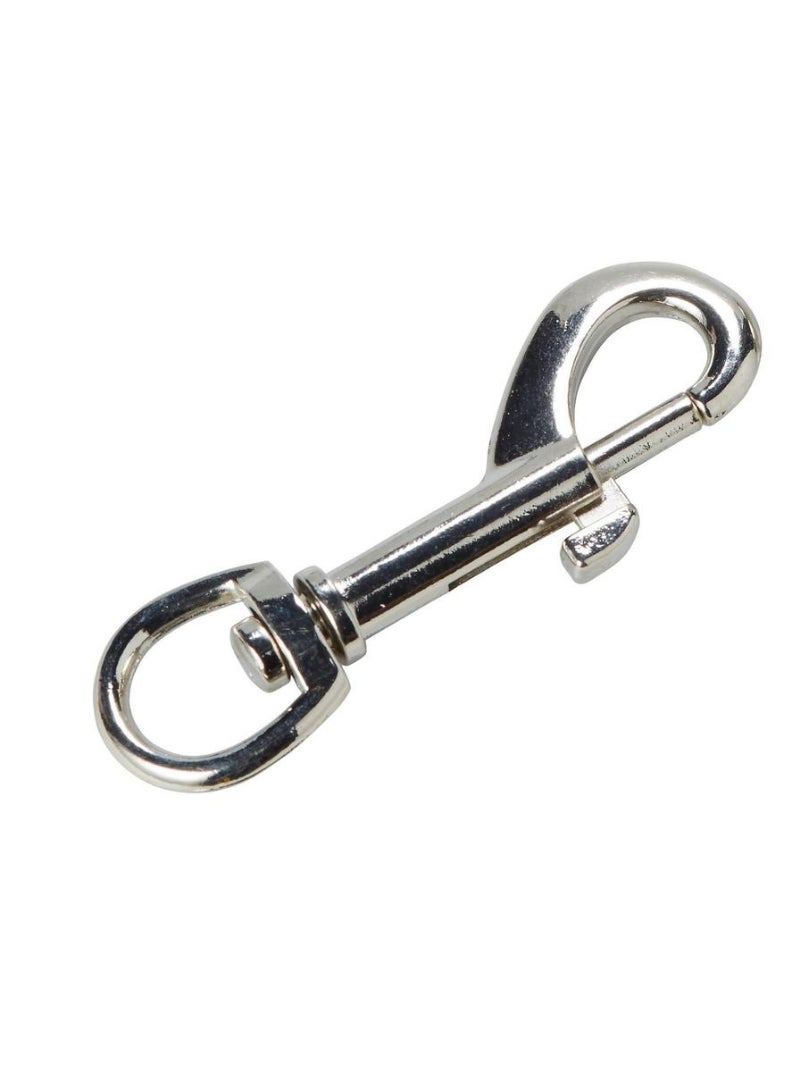 Nickel Plated Zamac Swivel Snap Hook 76 Mm 