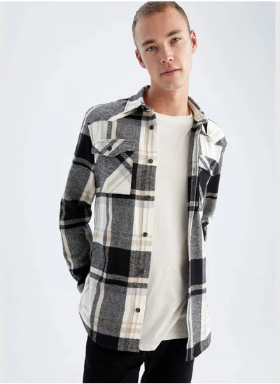 DeFacto Regular Fit Check Patterned Shirt