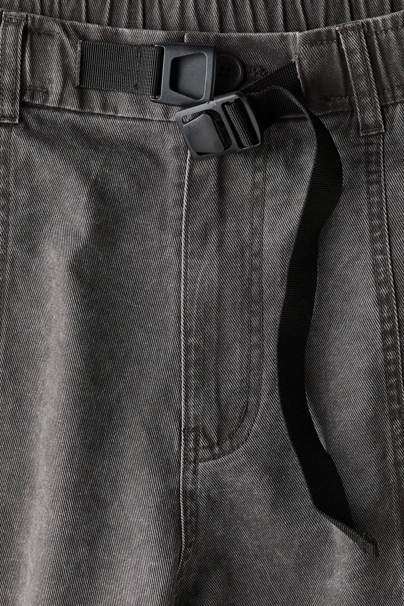 H&M Loose Fit Belted cotton utility shorts