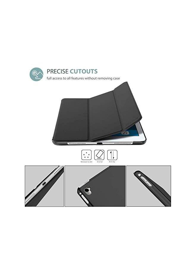 Procases iPad Pro 9.7 Case 2016 (Old Model), Ultra Slim Lightweight Stand Smart Case Shell with Translucent Frosted Back Cover for Apple iPad Pro 9.7 Inch (A1673 A1674 A1675) -Black - Image 2