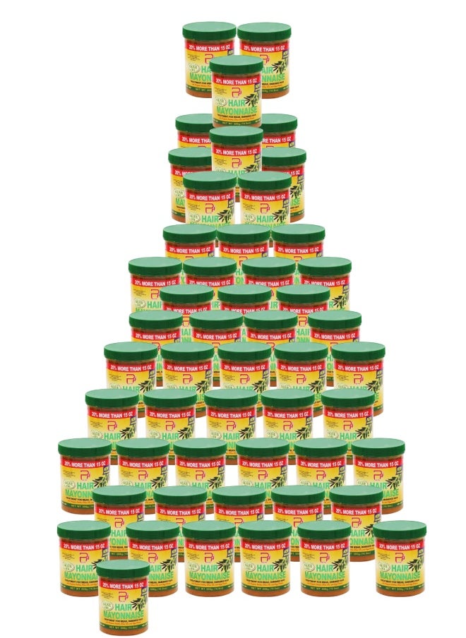 PYRON 52 Pieces Hair Mayonnaise Treatment for Weak & Damaged Hair with Olive Oil 500grams  - Image 1