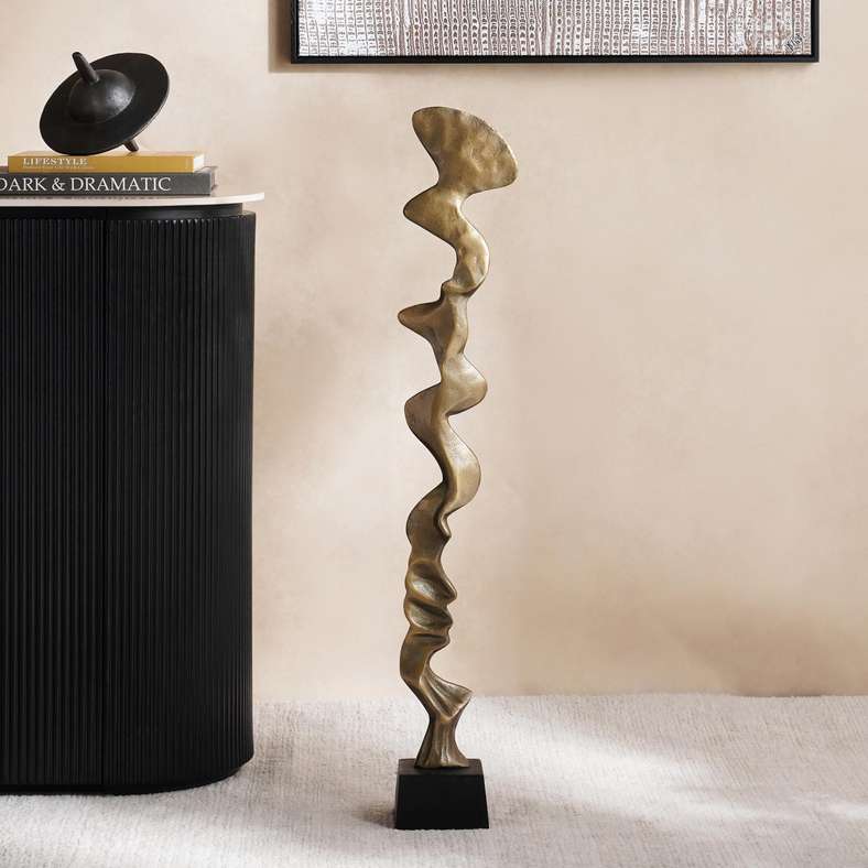 Pan Home Brass Metal Decor Sculpture for Home