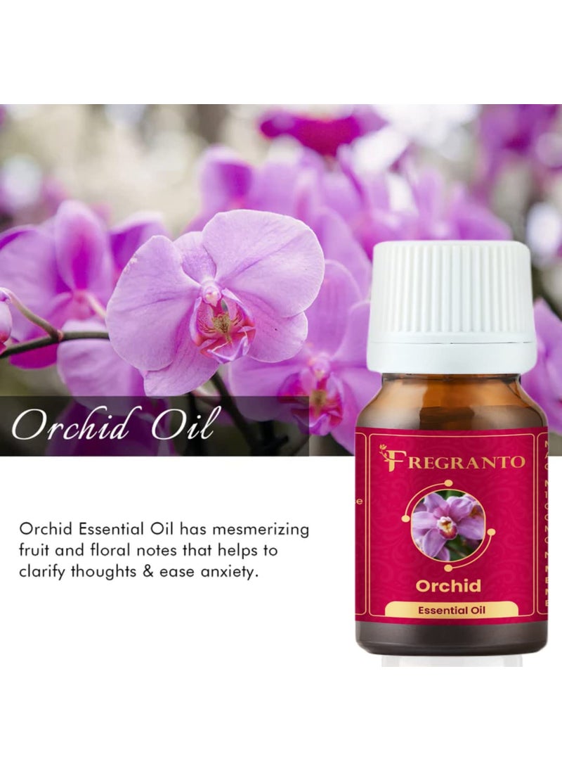 FREGRANTO Fregranto Electric Aroma Oil Diffuser Ceramic Essential Oil Burner with Orchid Essential Oil for Home Fragrance Diffuser with Orchid  - Image 2