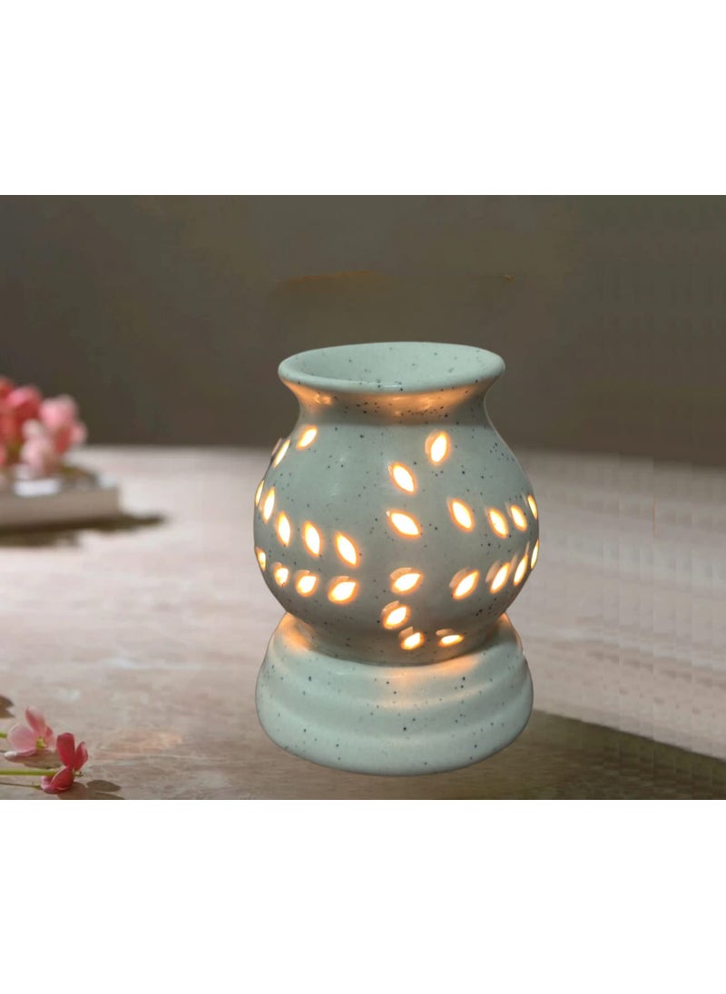 FREGRANTO Fregranto Electric Aroma Oil Diffuser Ceramic Essential Oil Burner with Orchid Essential Oil for Home Fragrance Diffuser with Orchid  - Image 3