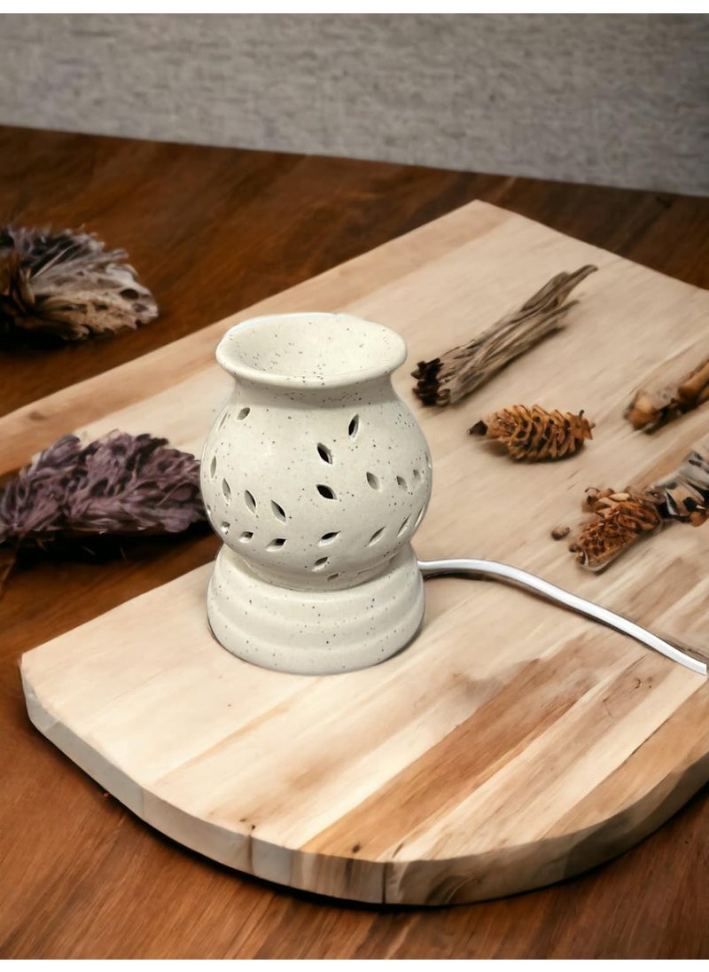 FREGRANTO Fregranto Electric Aroma Oil Diffuser Ceramic Essential Oil Burner with Orchid Essential Oil for Home Fragrance Diffuser with Orchid  - Image 5
