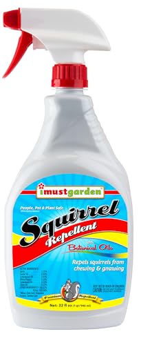IMUSTGARDEN I Must Garden Squirrel Repellent: Protects Vehicles, Plants, Decking, & Furniture – Works on Chipmunks – 32oz Ready to Use - Image 1