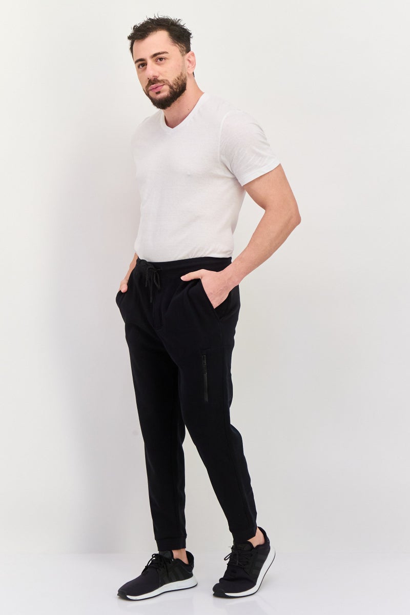 Hurley Men Sportswear Fit Drawstring Outdoor Pants, Black - Image 3