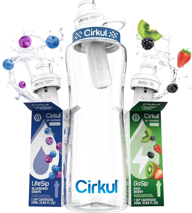 Cirkul طقم زجاجة ماء سعة 32 أونصة خالية من BPA من سيركول - Image 1