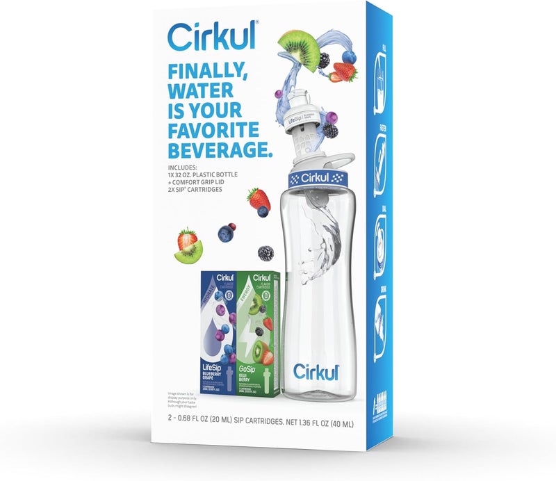 Cirkul طقم زجاجة ماء سعة 32 أونصة خالية من BPA من سيركول - Image 2