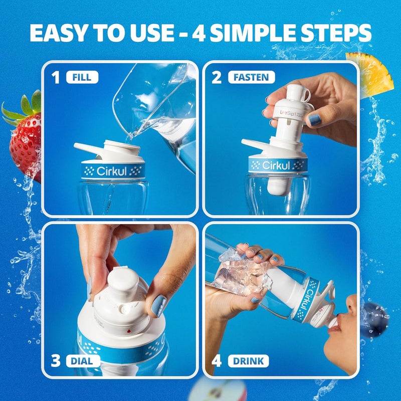 Cirkul طقم زجاجة ماء سعة 32 أونصة خالية من BPA من سيركول - Image 4