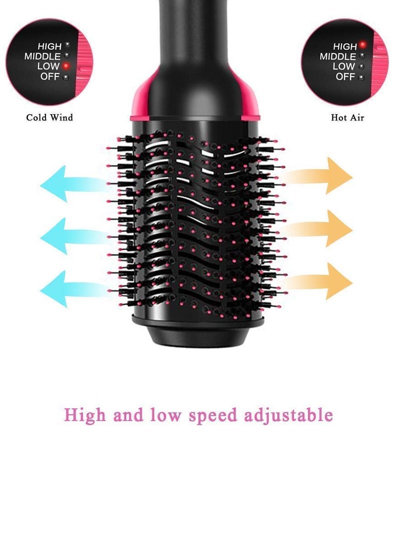 موهير مجفف الشعر فرشاة الهواء الساخن الطراز MO7011 - 1200W وVolumizer مكواة فرد الشعر وتجعيد الشعر مشط الأسطوانة خطوة واحدة فرشاة مجفف ضربة الأيونات الكهربائية - Image 2