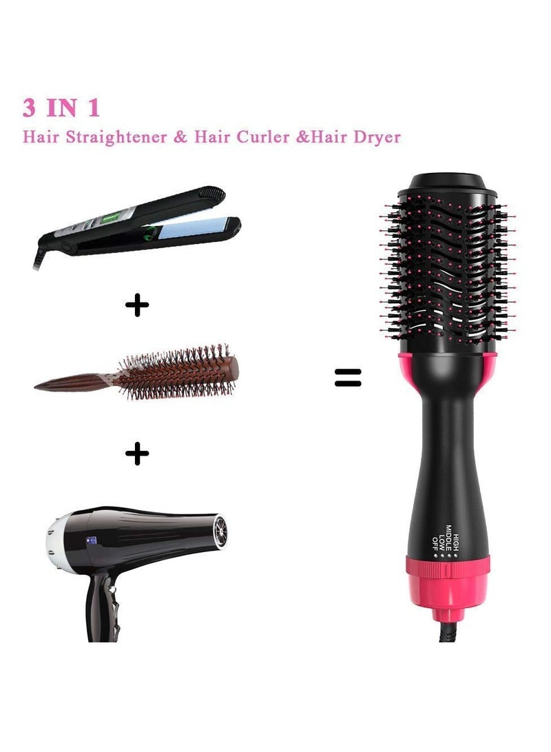 موهير مجفف الشعر فرشاة الهواء الساخن الطراز MO7011 - 1200W وVolumizer مكواة فرد الشعر وتجعيد الشعر مشط الأسطوانة خطوة واحدة فرشاة مجفف ضربة الأيونات الكهربائية - Image 4