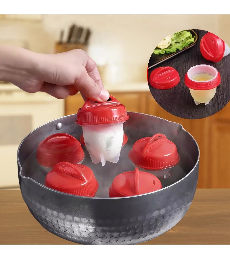 3 Piece Set Floral Egg Cutter And Yolk Separator Steamer Kitchen Tool - Image 3