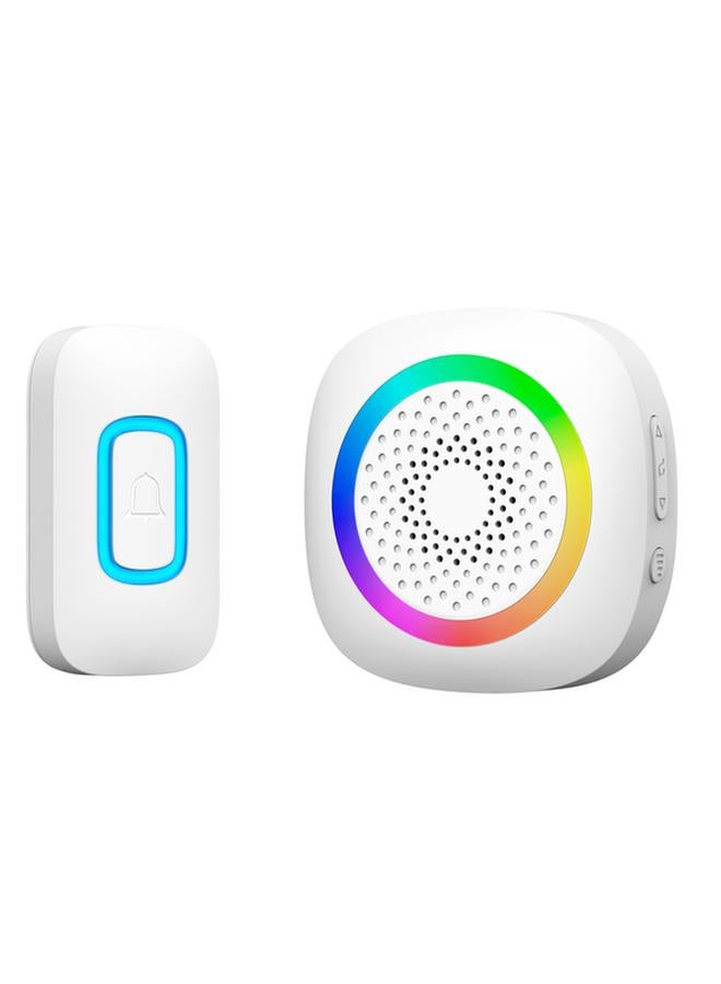 StarTech Battery Powered Wireless Door Chime with Shining LED Display White RL-3995 - Image 1