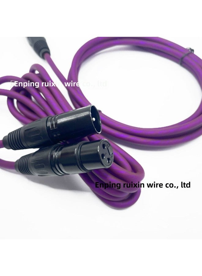 Karnon Line Male To Female Karnon Line XLR Line 6.35 To 6.35 Lotus To Cannon 3.5 To Cannon Microphone Line-Color:Double Lotus-Length:Φ6.0* 3m  - Image 3